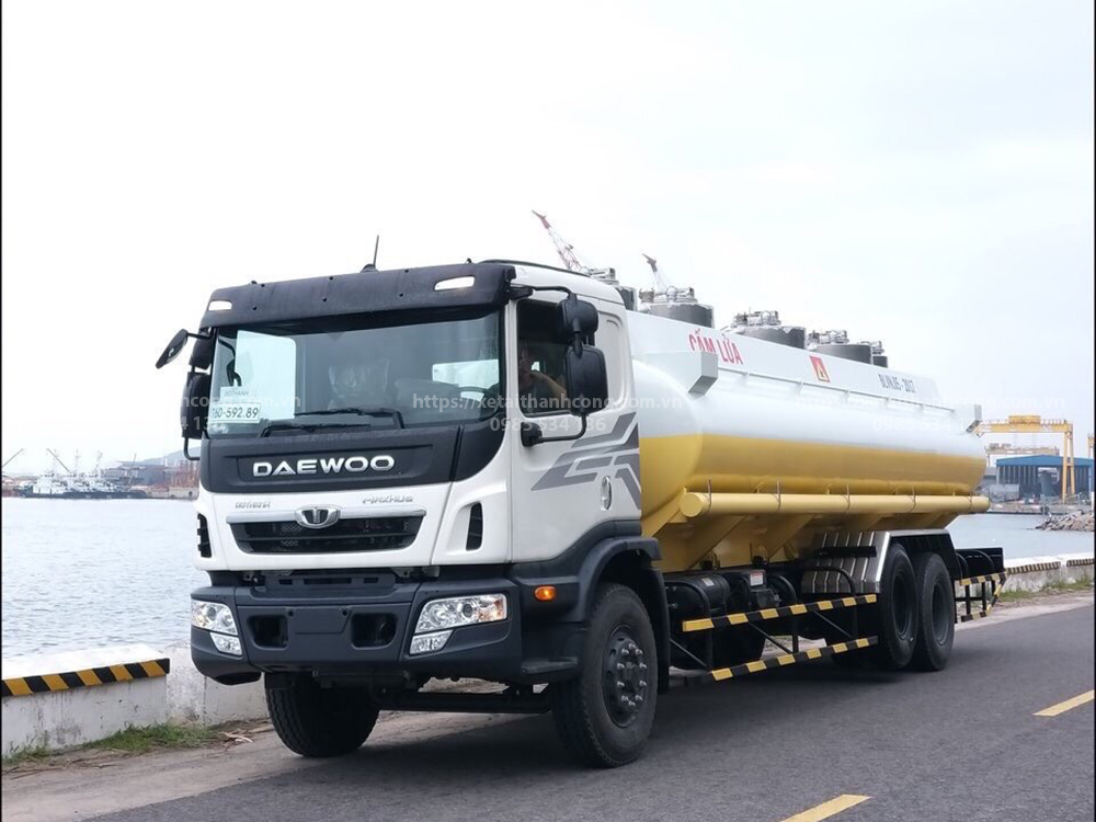 Xe bồn chở xăng dầu 18.5 khối Daewoo maximus HU6AA - 3 chân