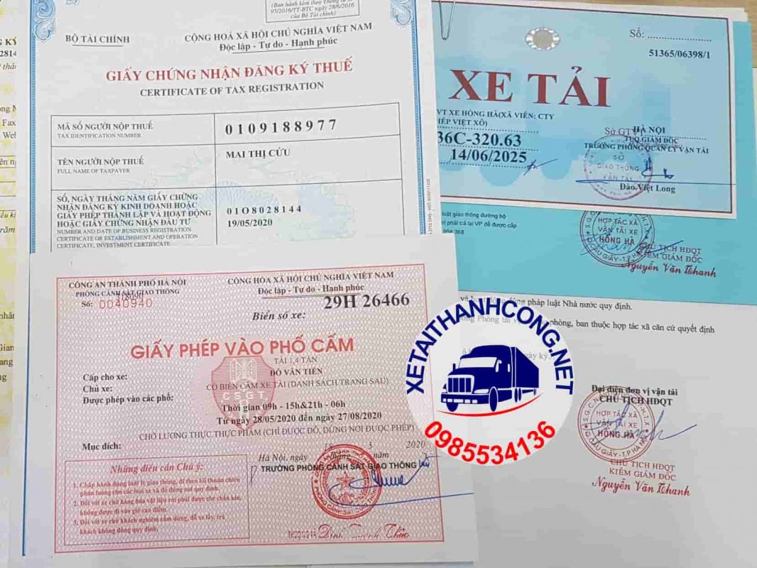 Dịch vụ xin giấy phép xe tải vào phố cấm Hà Nội mới nhất 2021